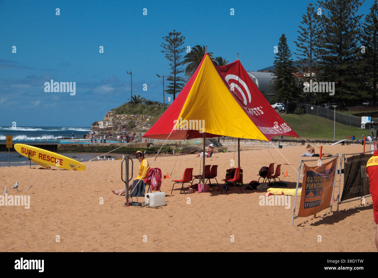 Collaroy beach in spring, surf life saving season has just begun ...