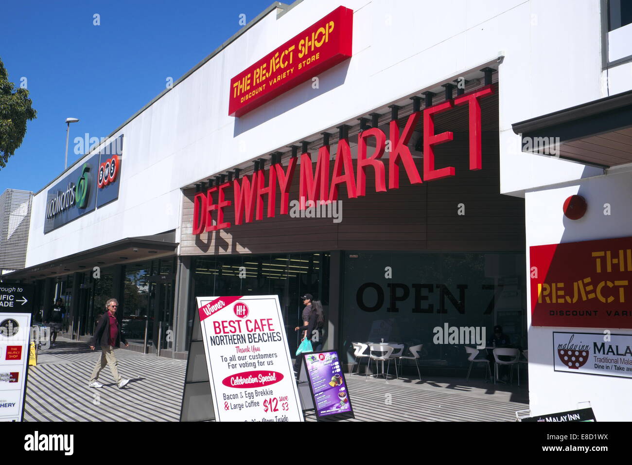 Dee Why Postcode Dee why, suburb of sydney, market and shops, Australia Stock Photo - Alamy