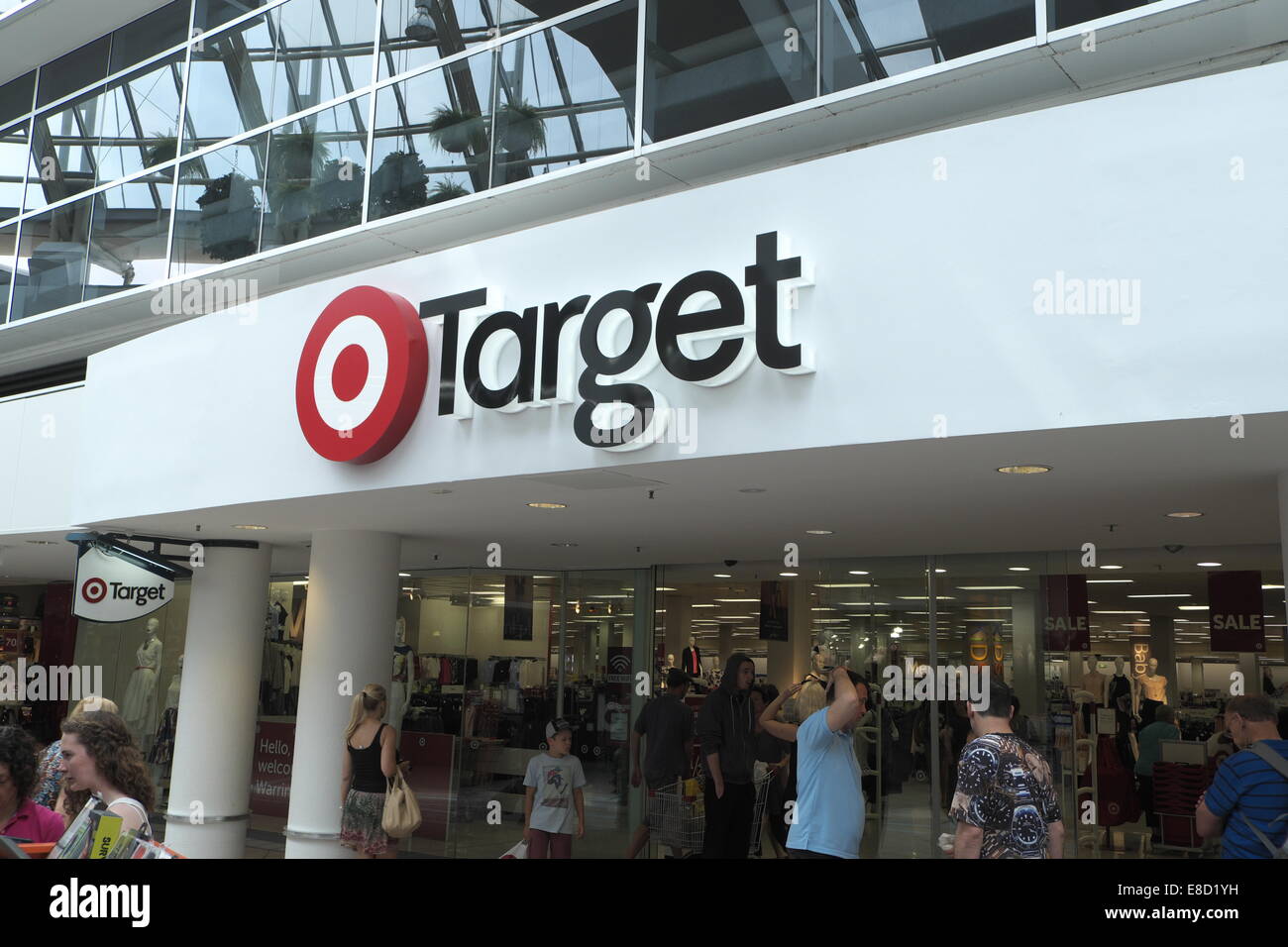Target, department store, in warringah mall shopping centre,sydney