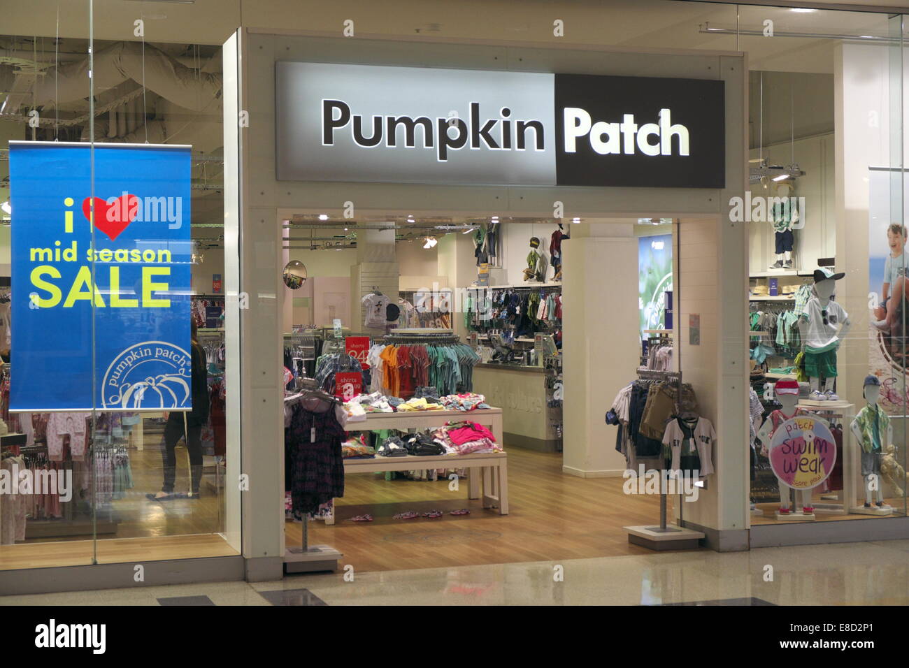 australian retailer pumpkin patch store in north sydney shopping mall,new south wales,australia Stock Photo