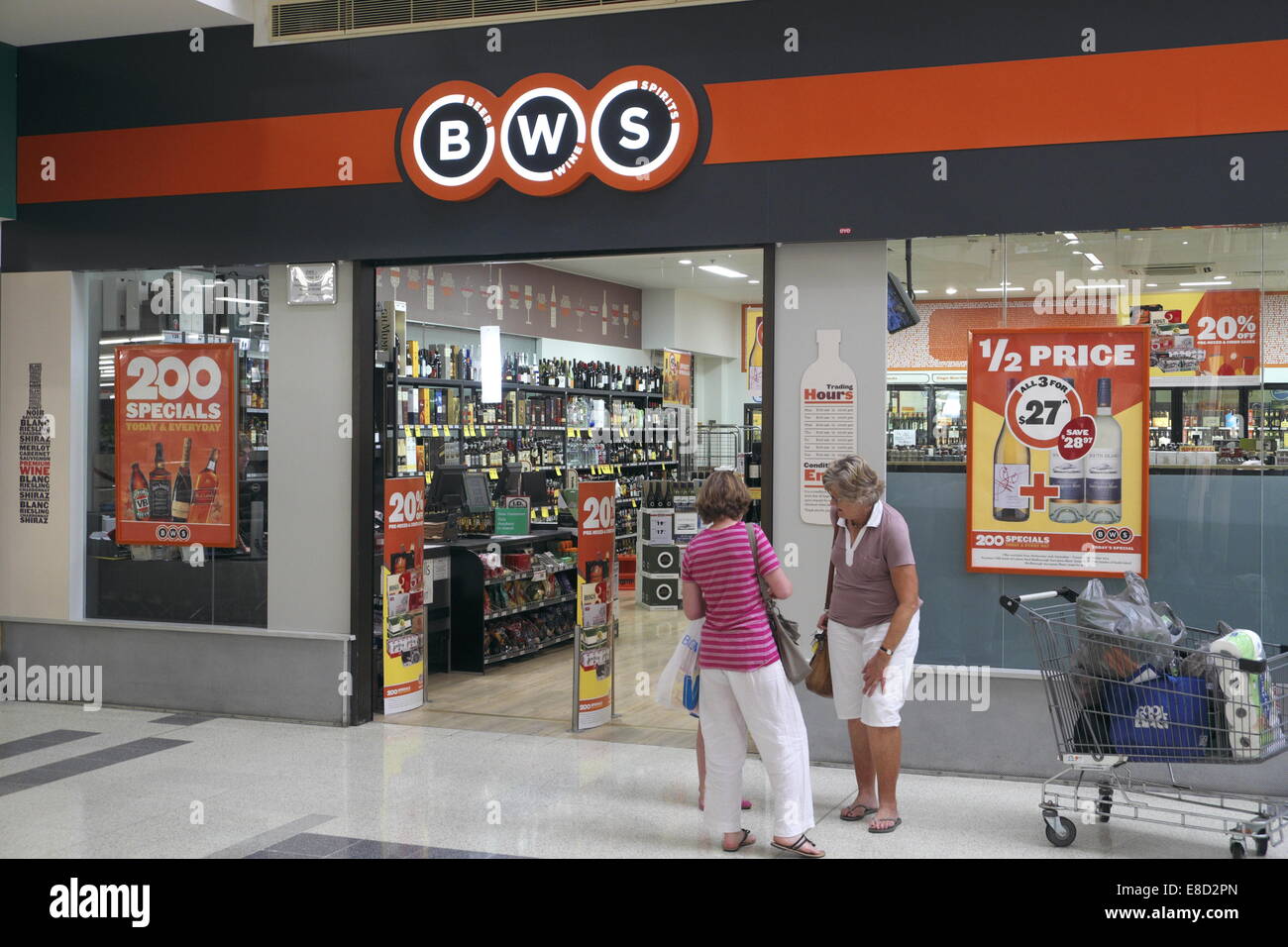 Bws Beers Wines Spirits Store Off Licence Liquor Shop In North Stock Photo Alamy