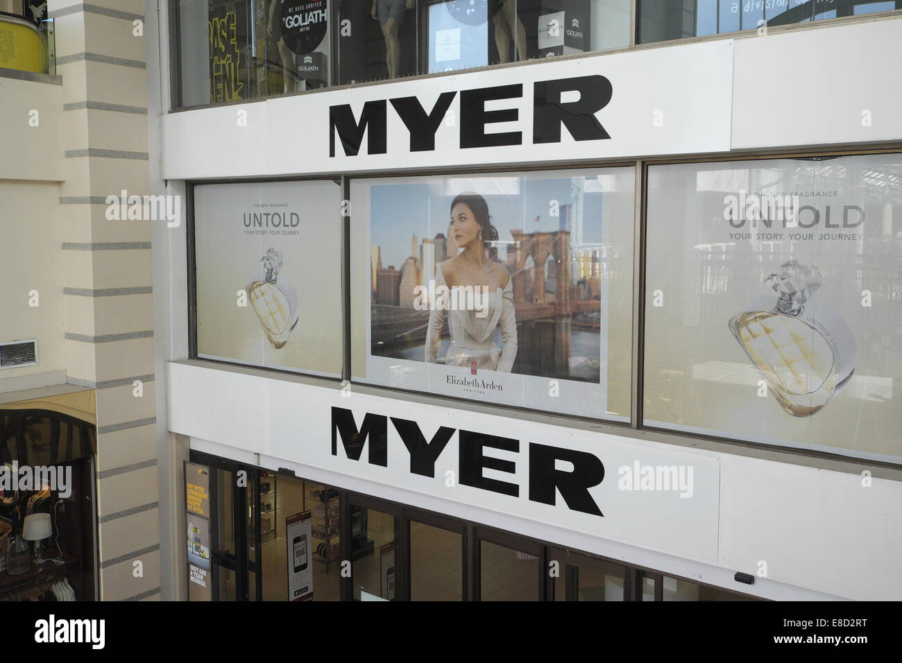 Myer department store in warringah mall shopping centre,sydney