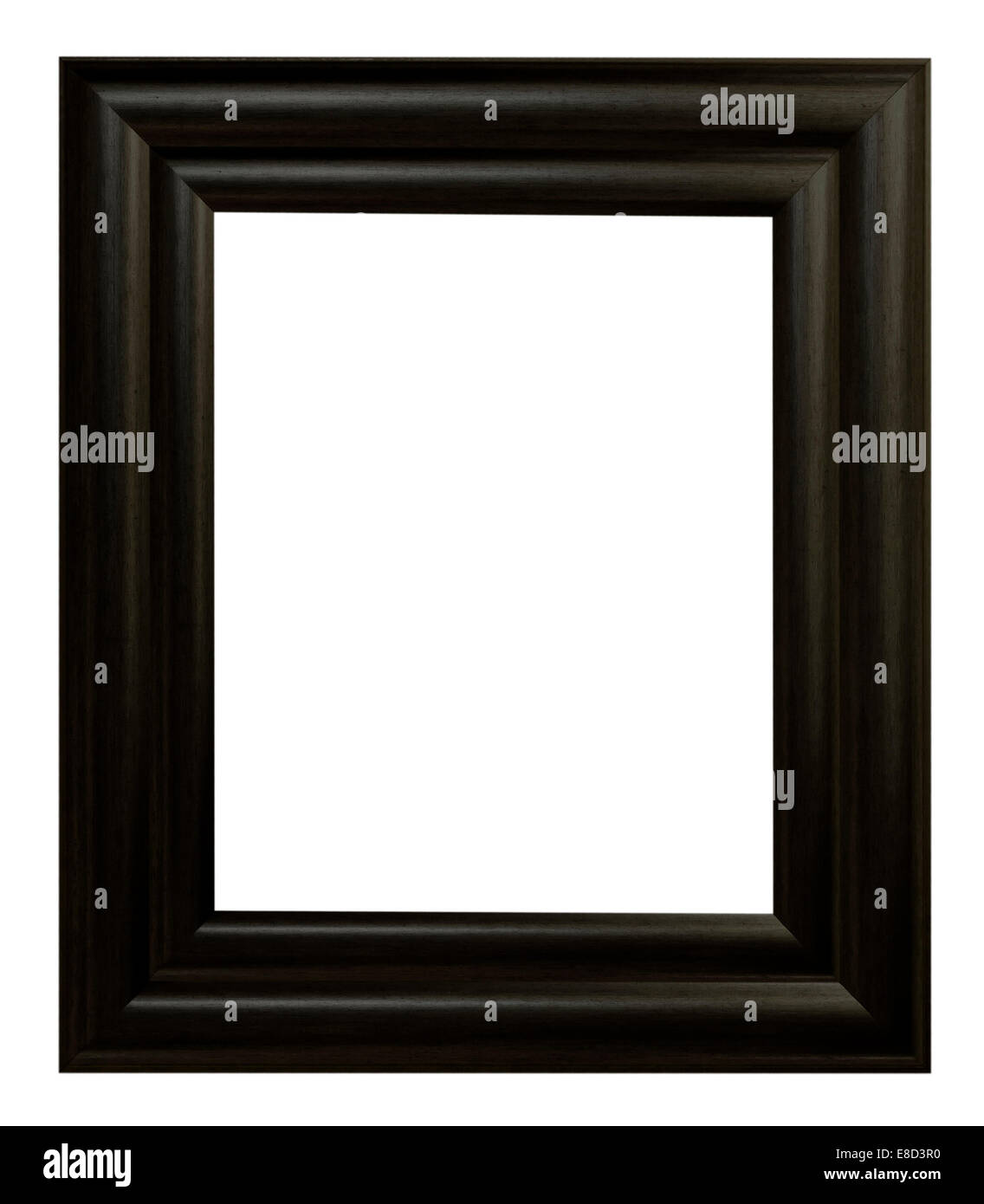 Old antique wooden picture frame black white background Stock Photo Alamy