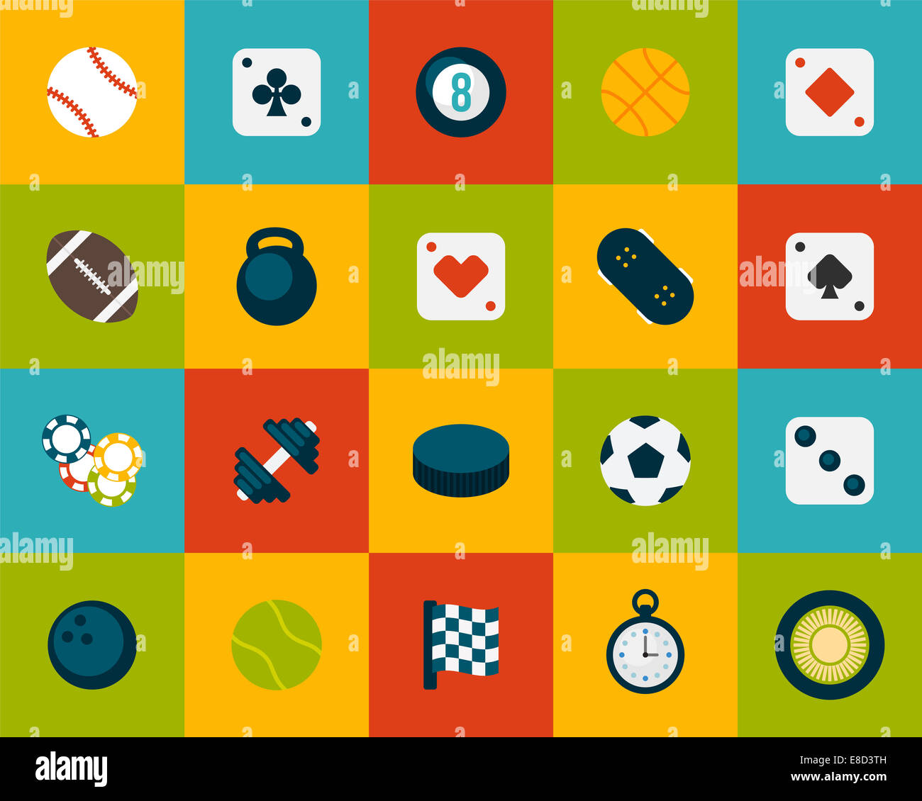 Flat icons set 12 Stock Photo - Alamy