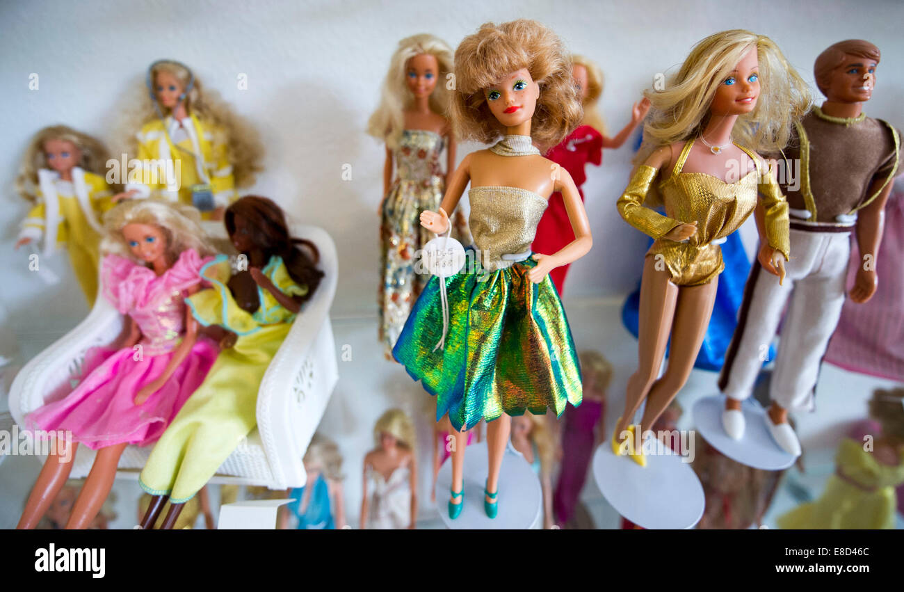 Gross Ilsede, Germany. 30th Sep, 2014. Various Barbie dolls in the Doll  Museum 'Doll Dreams' in Gross Ilsede, Germany, 30 September 2014. Photo:  Ole Spata/dp/dpa/Alamy Live News Stock Photo - Alamy