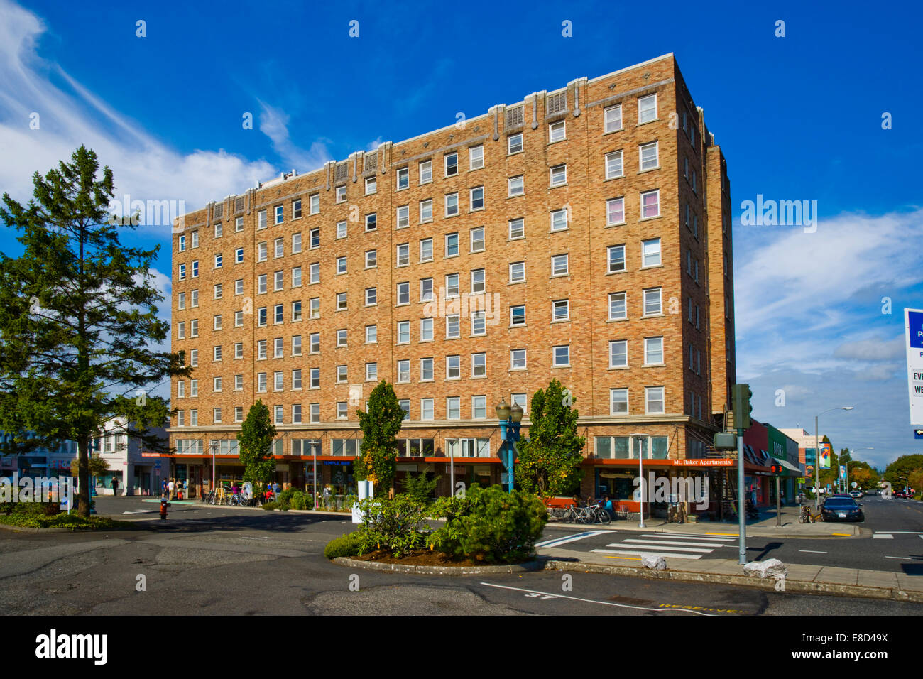 The Mount Baker Apartments, built in 1929, are located in a historic