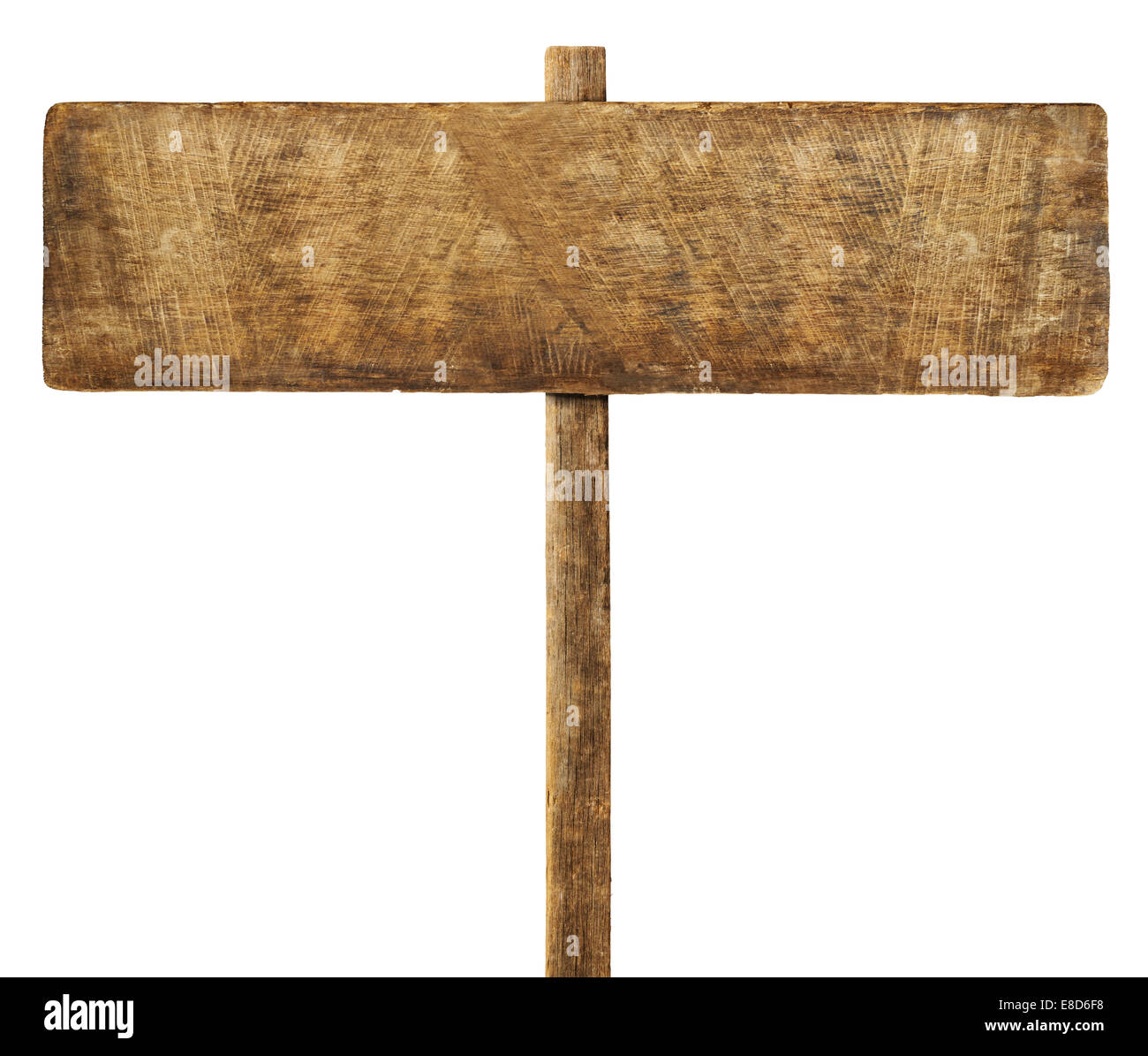 Wooden sign on pole hi-res stock photography and images - Alamy