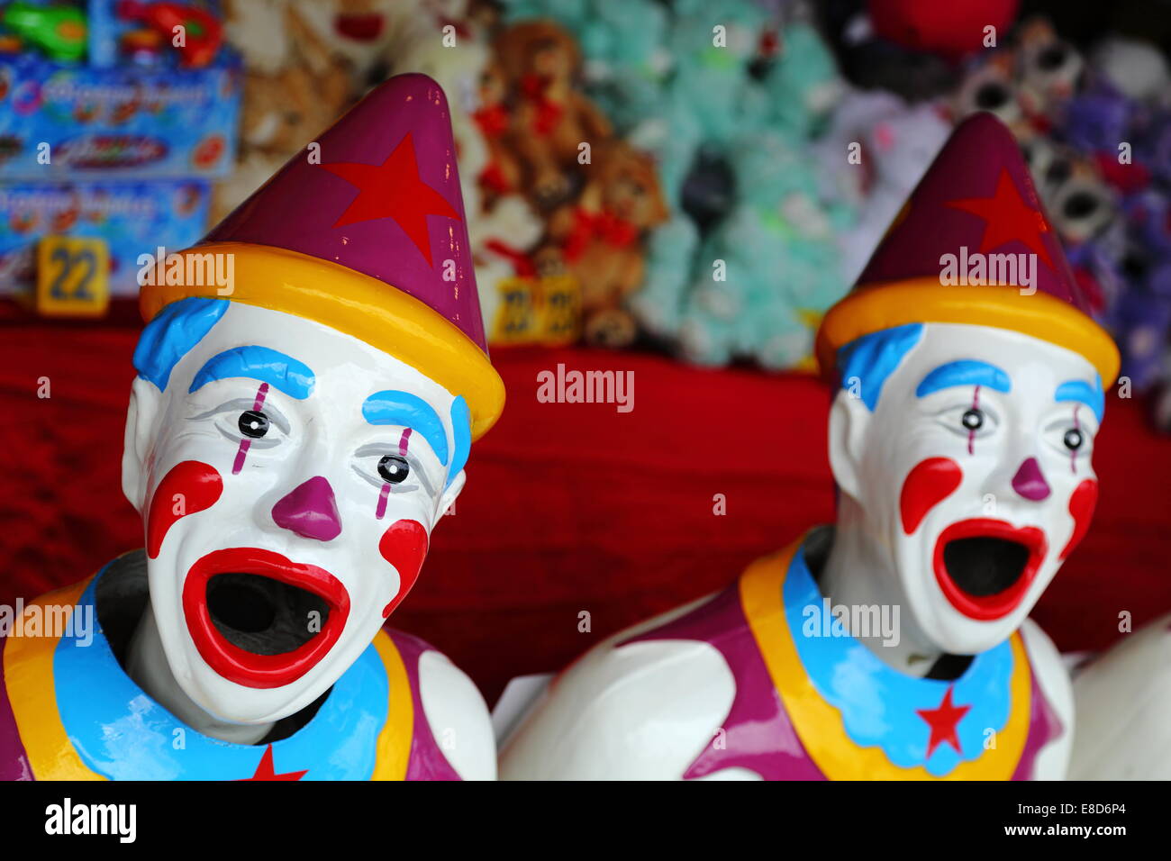 Laughing Clowns game of chance at a sideshow alley stall at the Perth