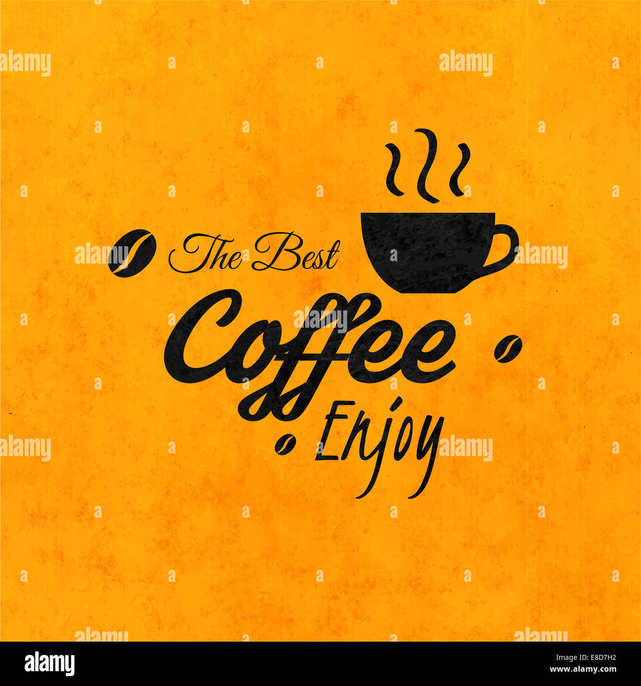 Menu for restaurant, the best coffee enjoy, use for cafe, bar of coffeehouse Stock Photo