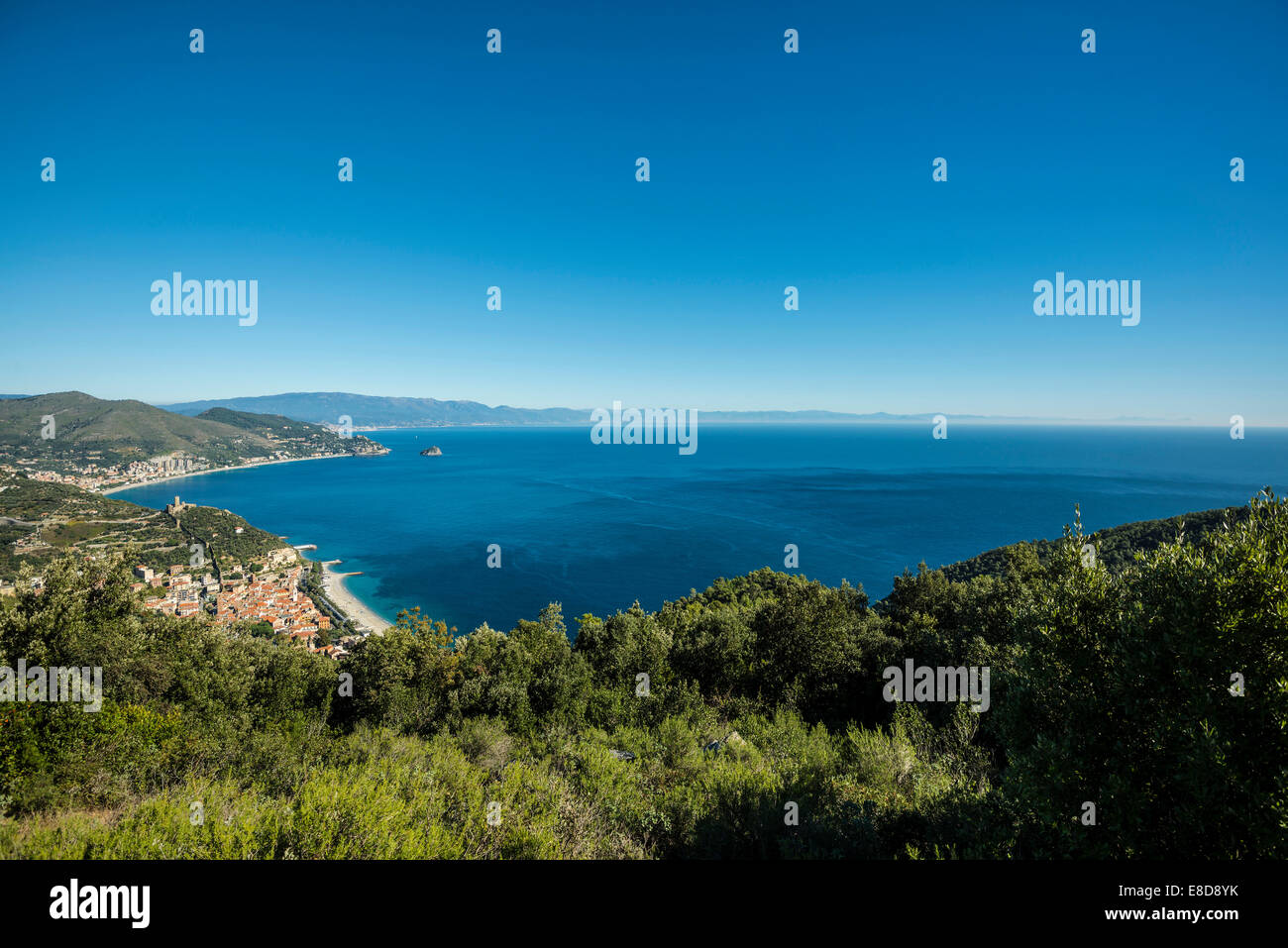 Gulf of Genoa at Capo Noli, Noli, Riviera di Ponente, Liguria, Italy