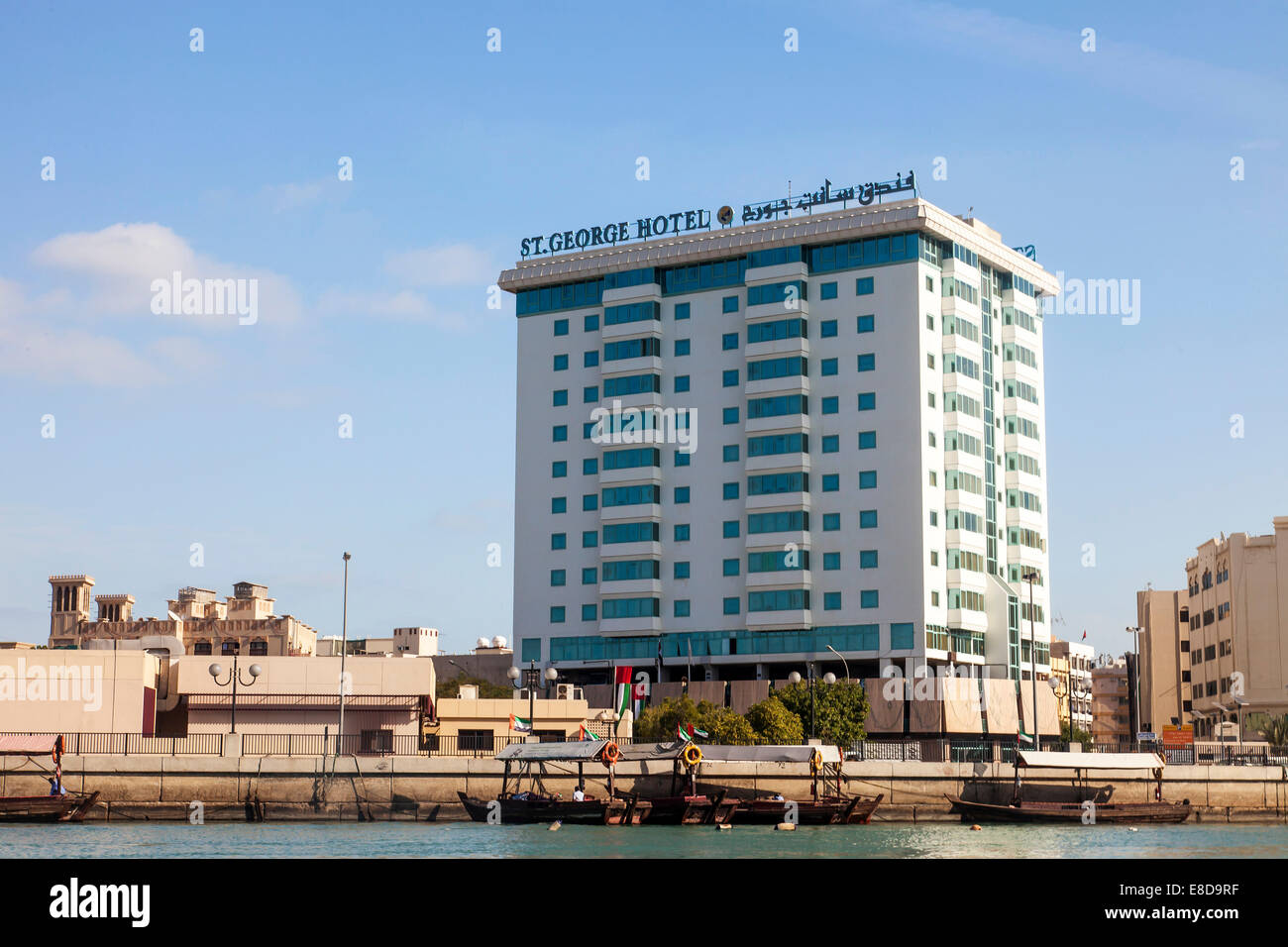 St. George Hotel at Dubai Creek, Deira, Dubai, United Arab Emirates Stock Photo