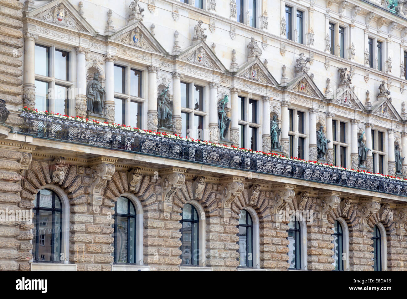 Facade of the city hall, Hamburg, Germany Stock Photo - Alamy