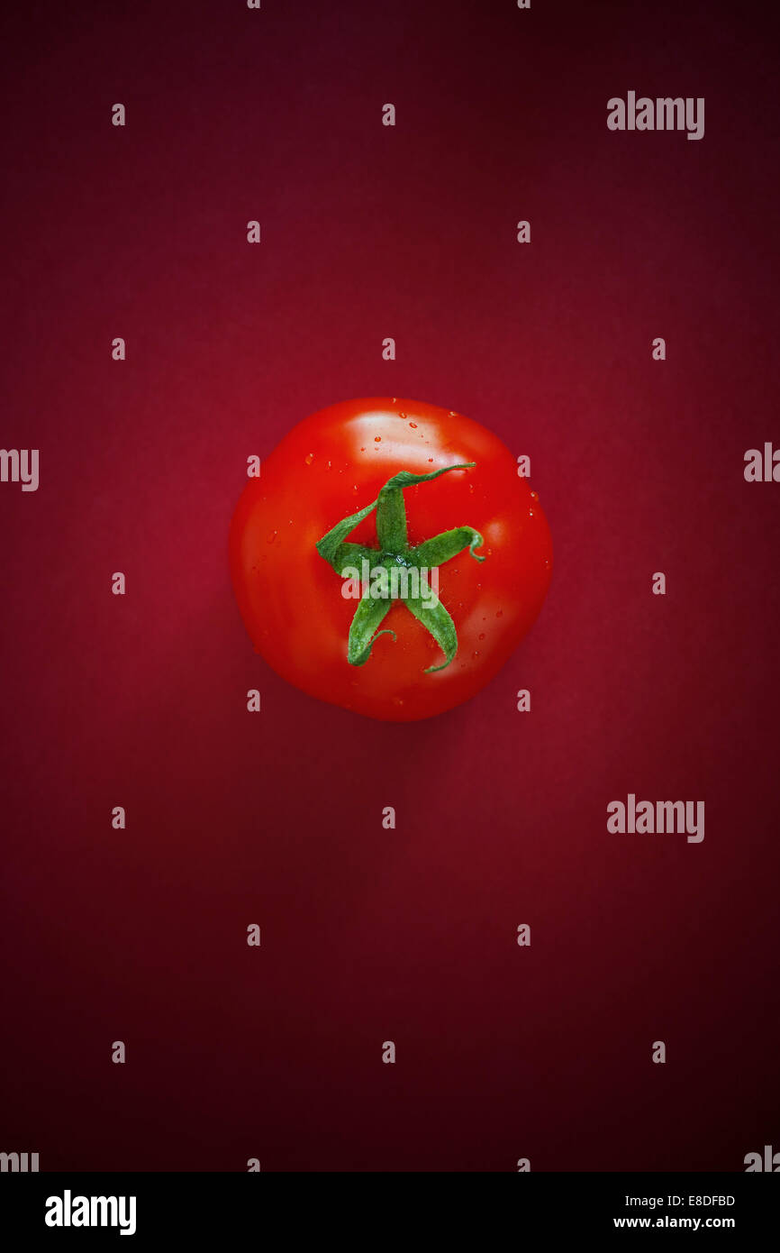 Fresh organic tomato. Astonishing sharpness image. Medium format color rendering and image quality. Stock Photo