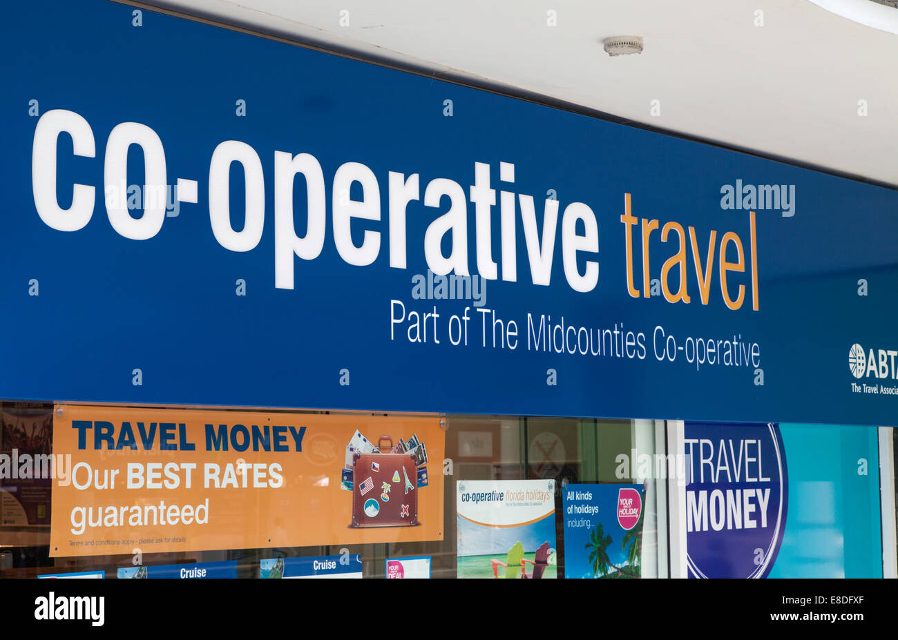 A Co-operative travel high street branch, England, UK Stock Photo