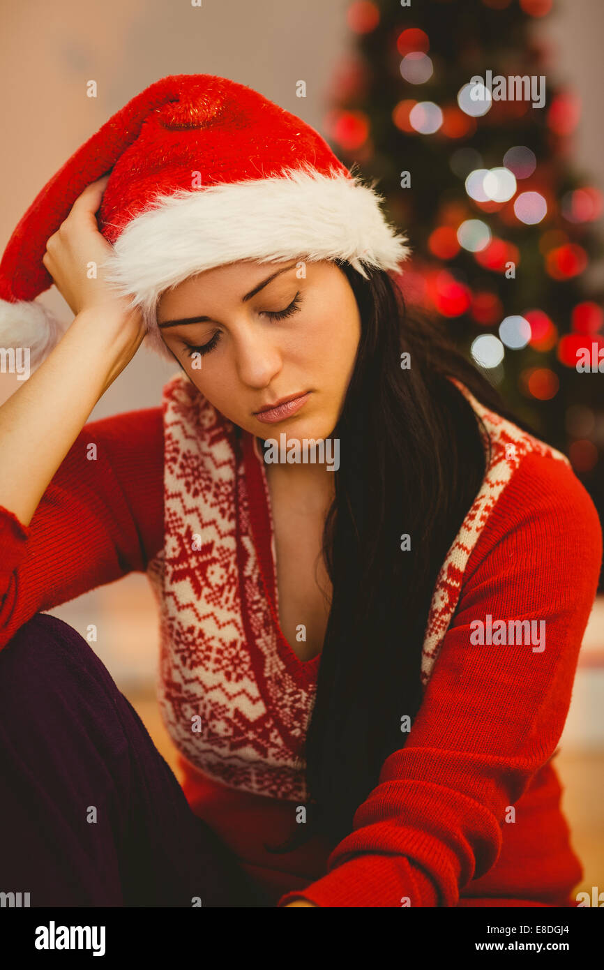 Festive feeling sad at christmas Stock Photo Alamy