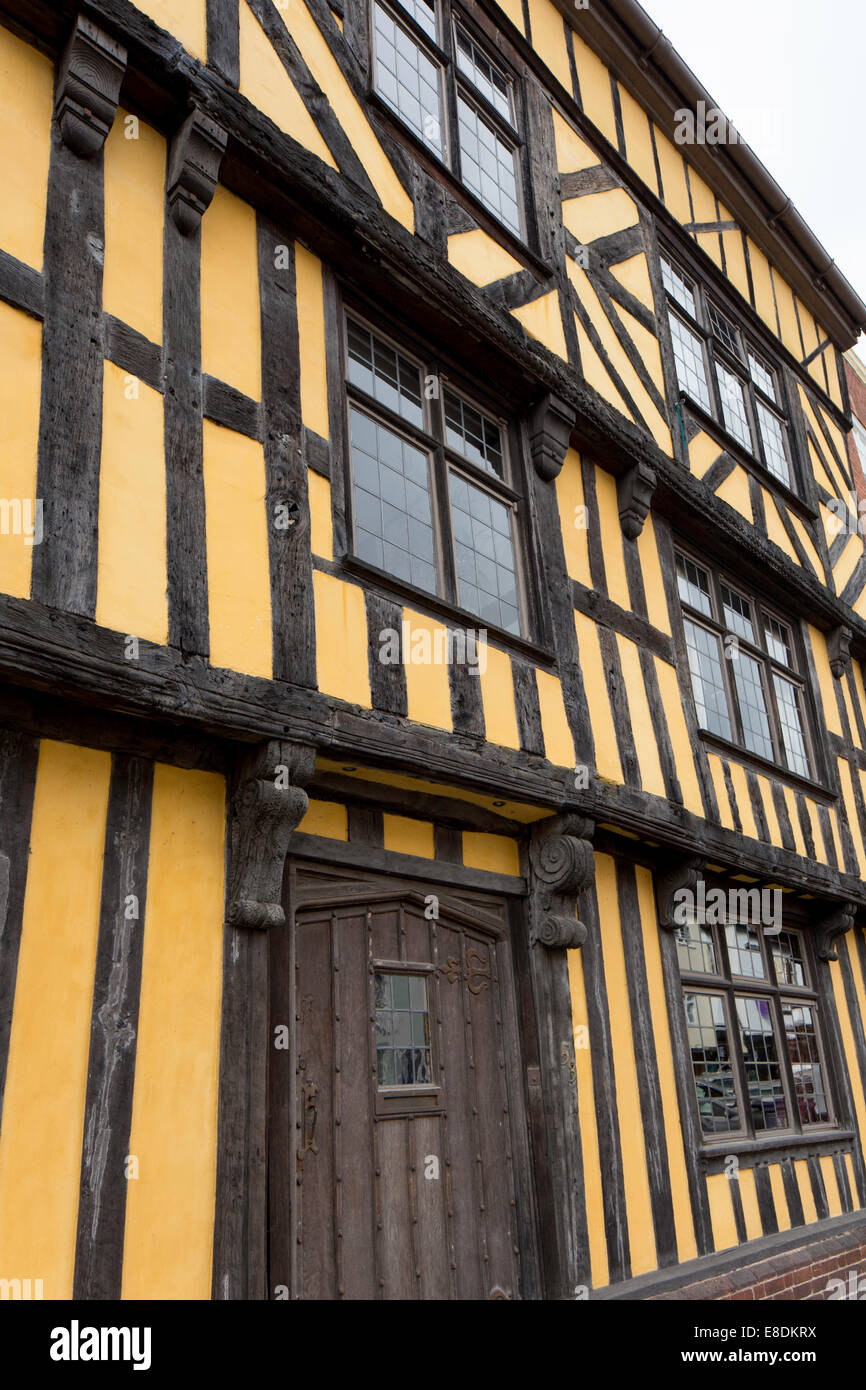 A timber-framed building in Ludlow, Shropshire, England, UK Stock Photo