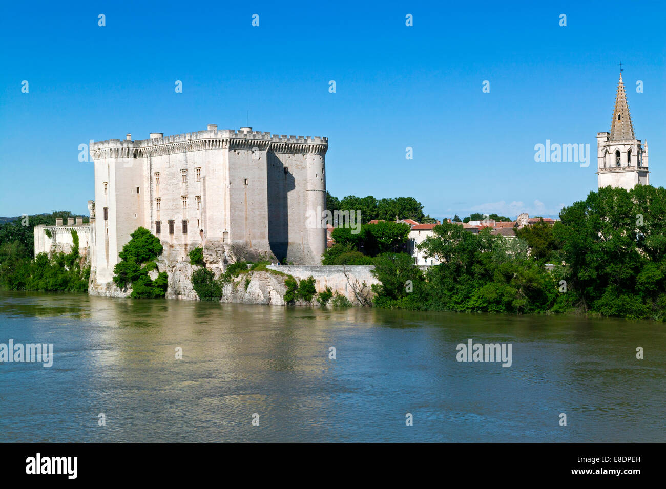 Castle Of King Rene, Saint Martha's Collegiate,Tarascon,Bouches du Rhone, Provence,France Stock Photo