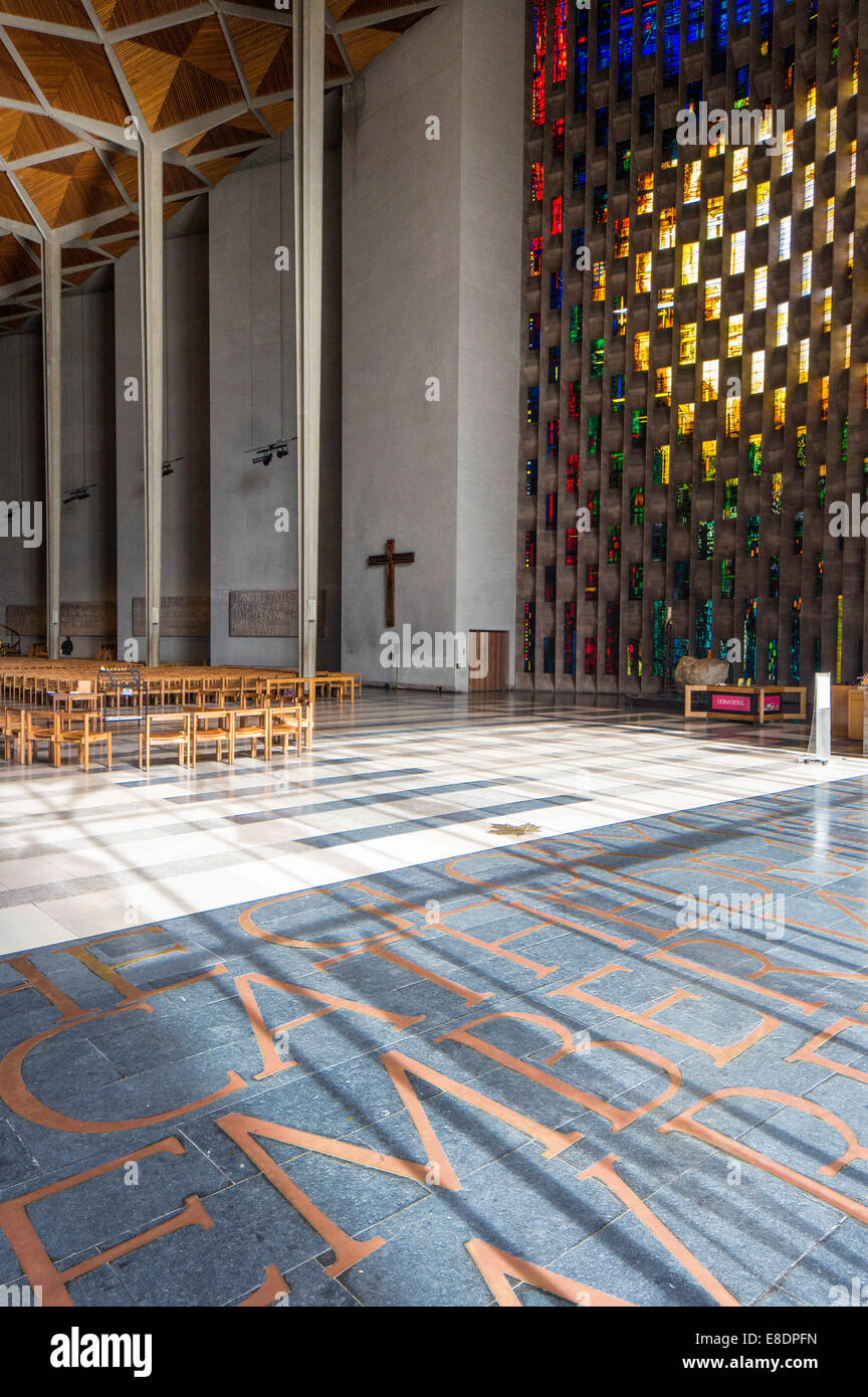 The interior of the New St Michael's Cathedral, Coventry, Warwickshire ...