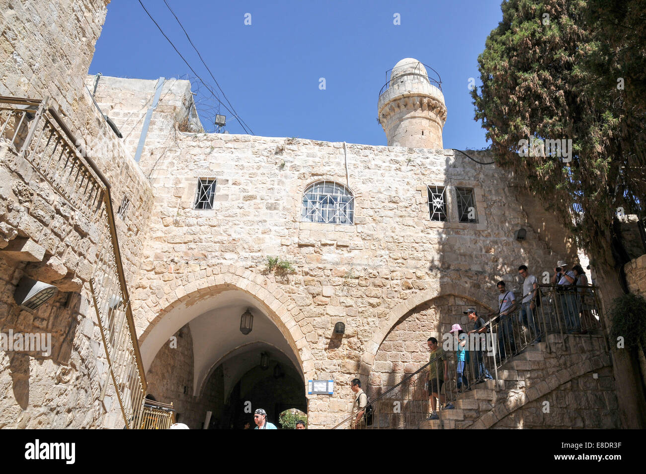 Israel, Jerusalem, Mount Zion, Entrance to the Room of the Last Supper