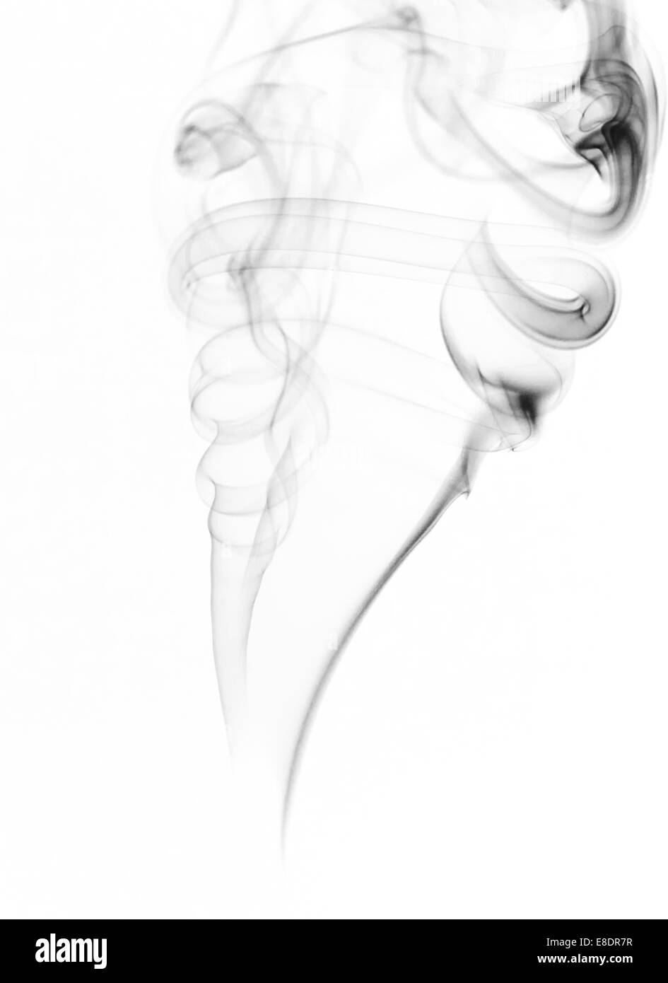 Abstract smoke on white background Stock Photo - Alamy