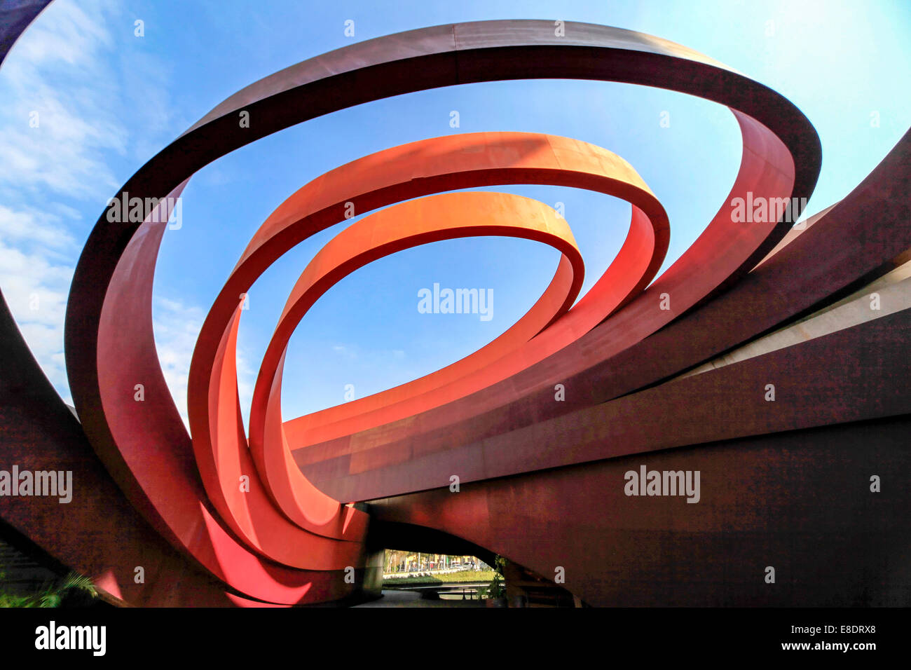 Exterior of the Design Museum Holon, Israel designed by Israeli architect and industrial designer Ron Arad in cooperation with B Stock Photo