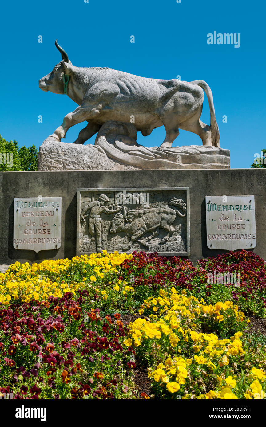 Memorial,Beaucaire,Gard,Languedoc Roussillon,France Stock Photo