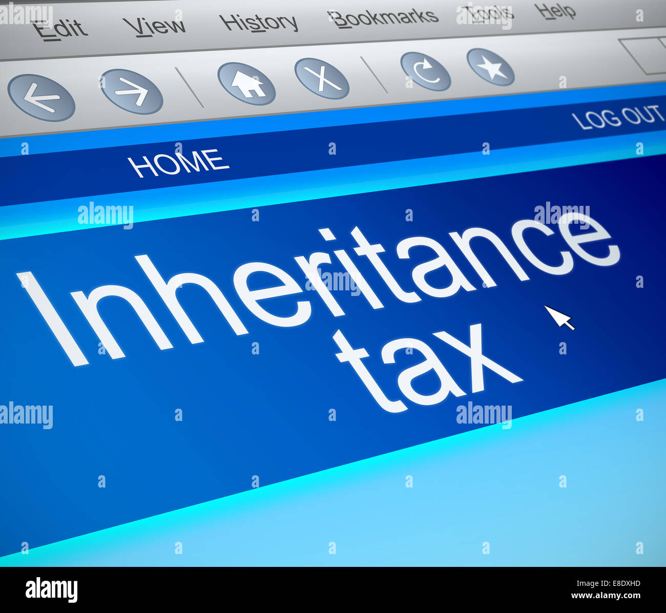 Inheritance tax concept. Stock Photo