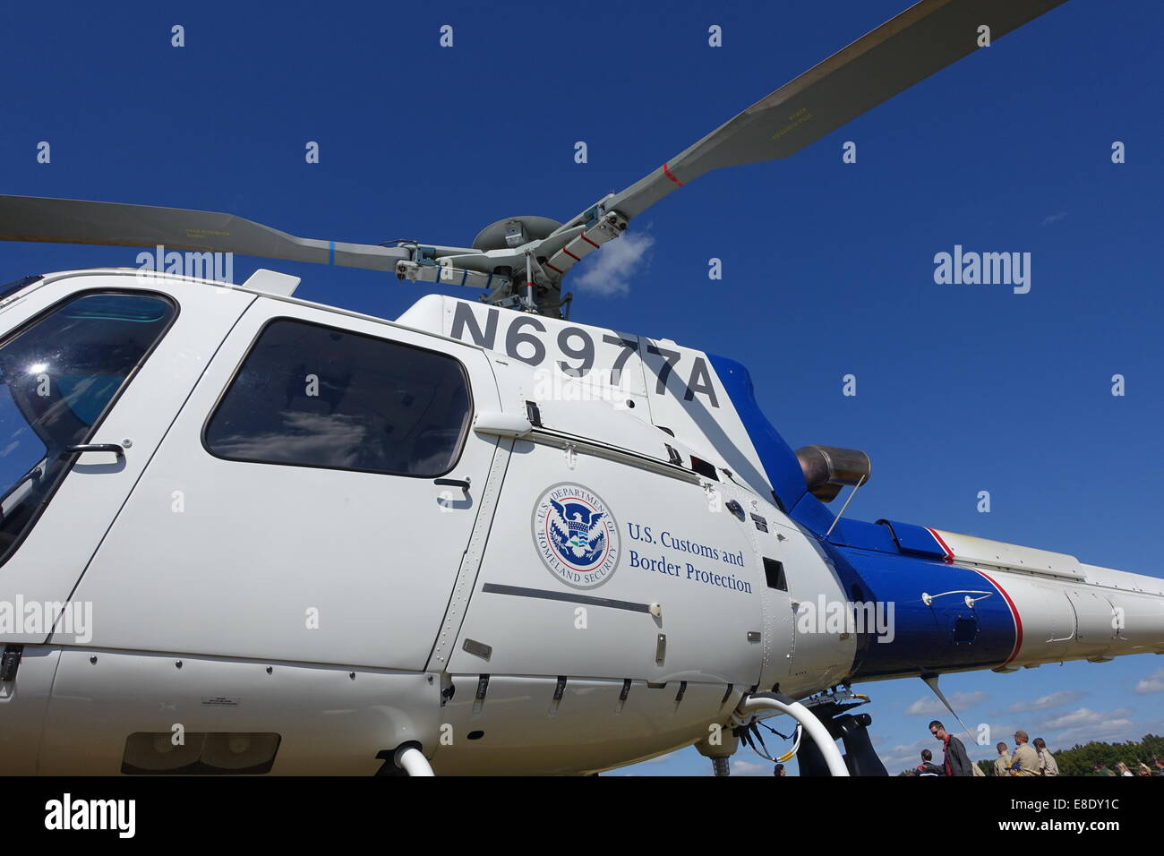 Helicopter operated by the U. S. Department of Homeland Security  United States Customs and Border Protection Stock Photo