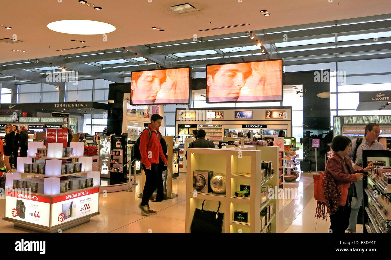 beauty products boutique duty free shop Carasco airport Montevideo Stock  Photo - Alamy