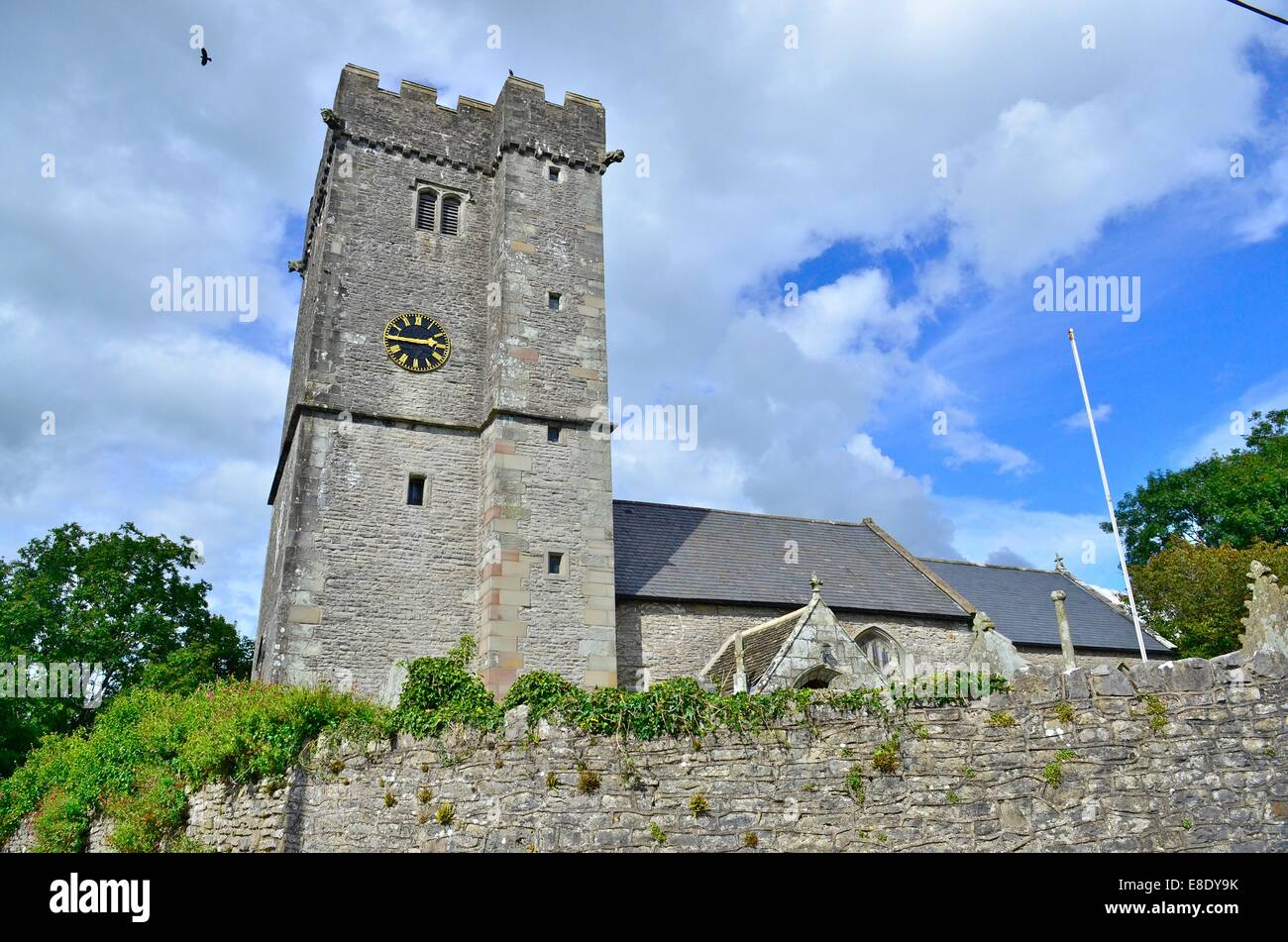 Laleston Church, Laleston village, near Bridgend, Mid Glamorgan, South Wales, UK Stock Photo
