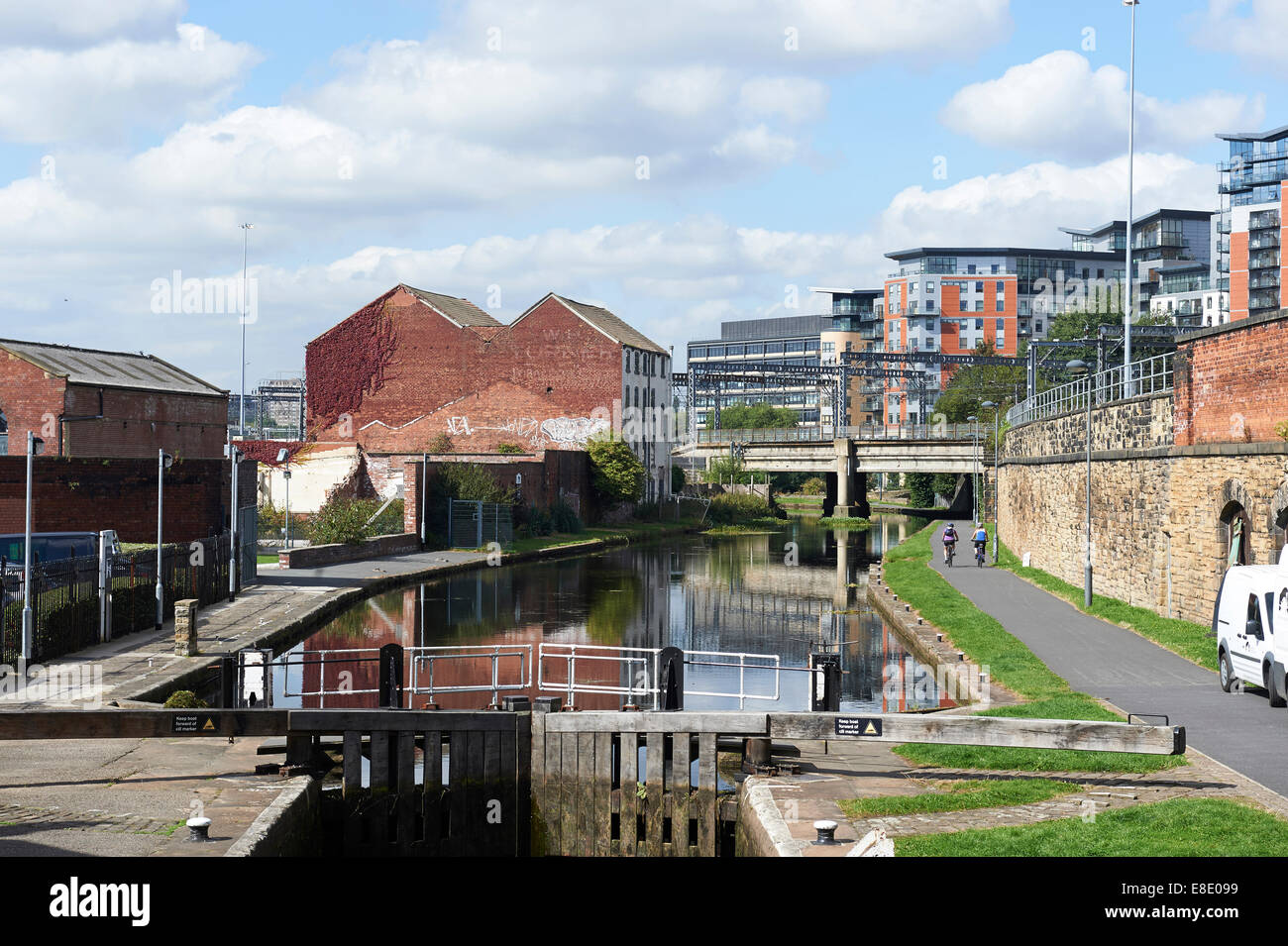 Leeds Liverpool Canal, Leeds City Centre, Northern England, UK Stock Photo