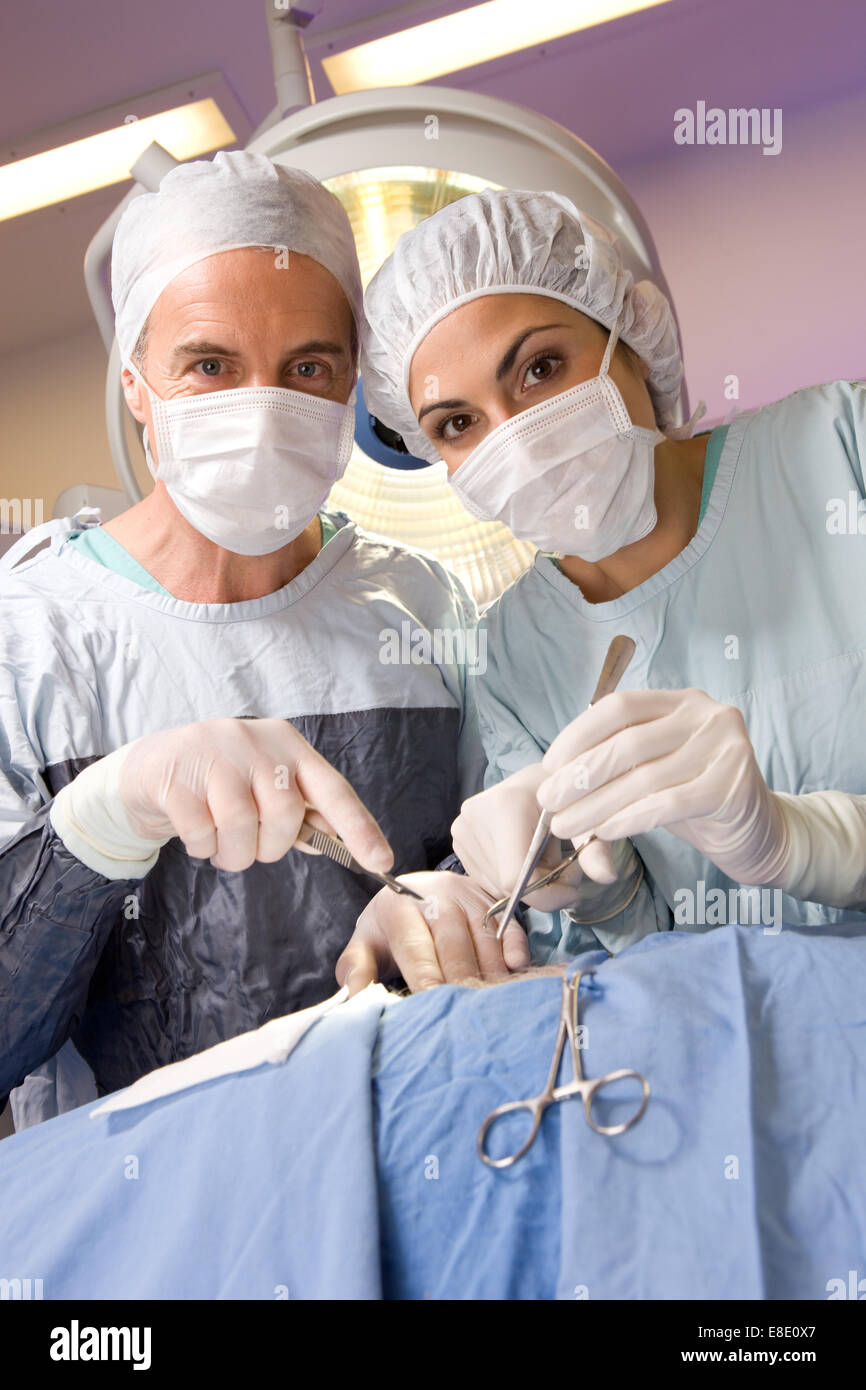 Surgeons at work portrait Stock Photo