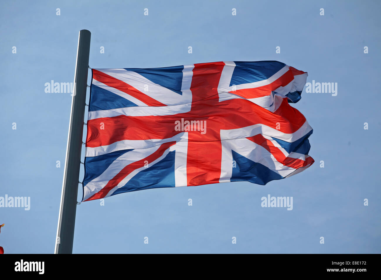 The Union Jack, Union Flag, National flag of the United Kingdom Stock Photo
