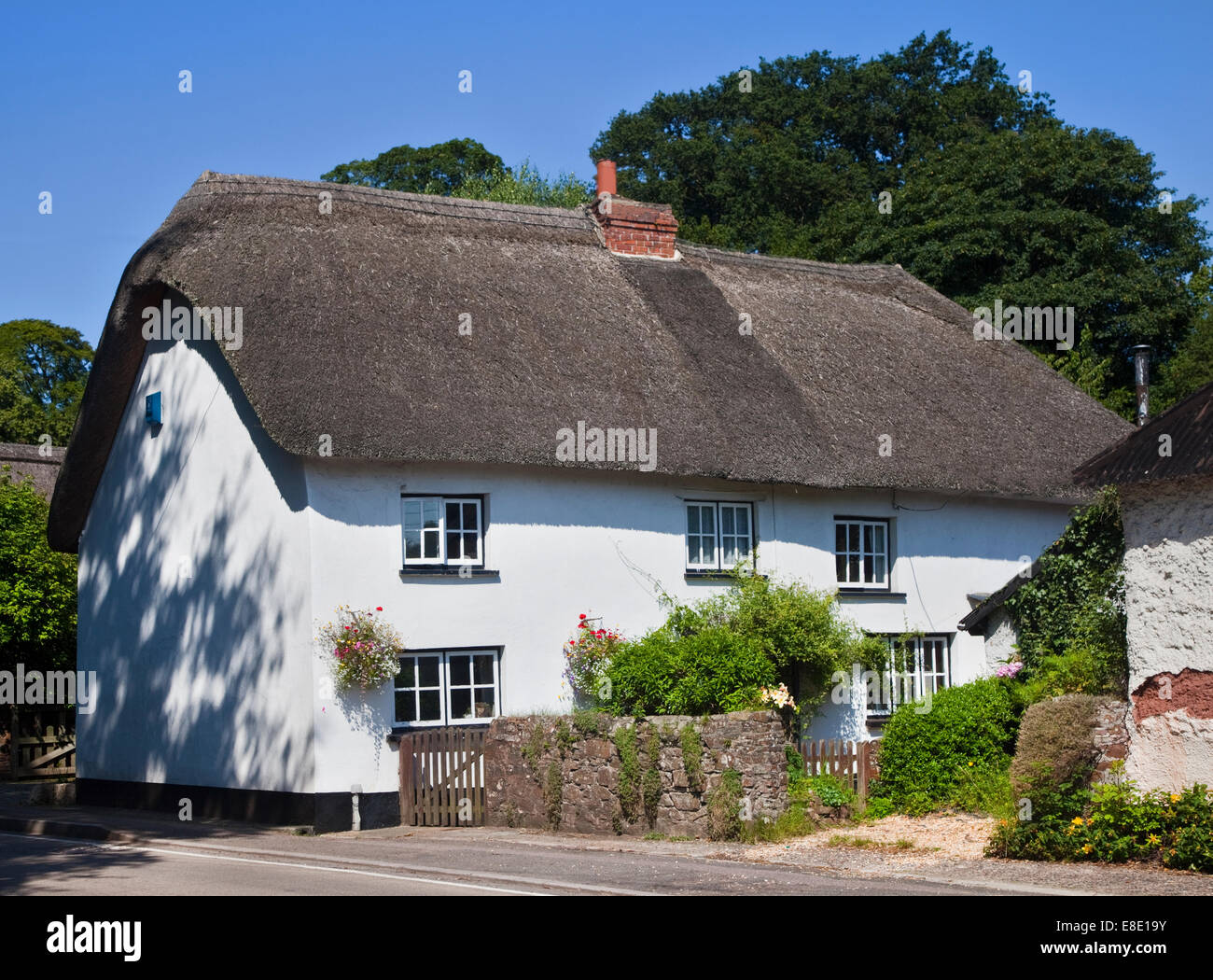 Thatched Cottage in Sampford Courtenay, Devon, England Stock Photo Alamy