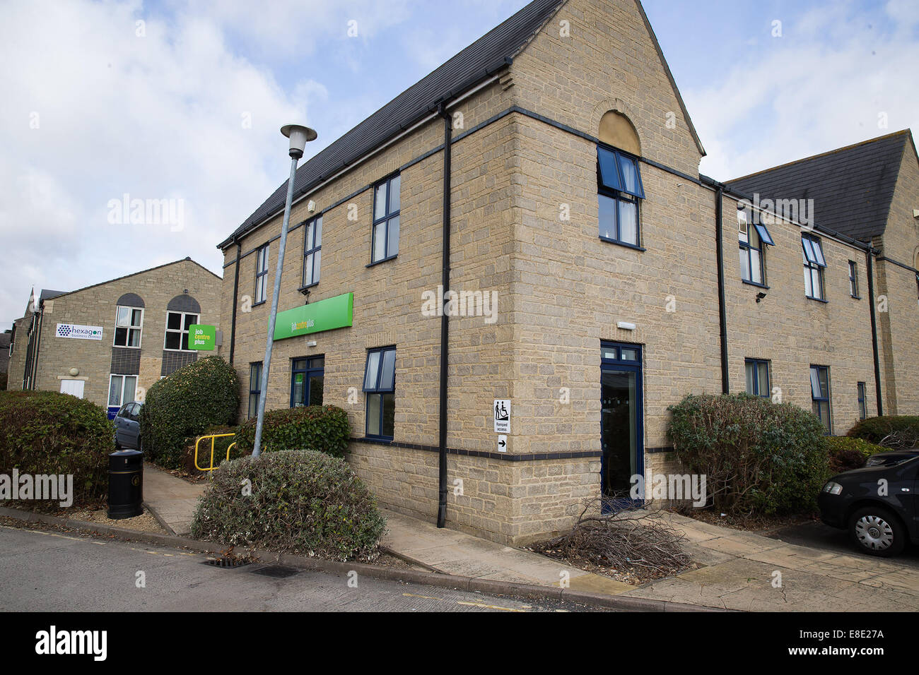 01/10/2014 Witney Job Centre Plus. Suspicious package story. Stock Photo