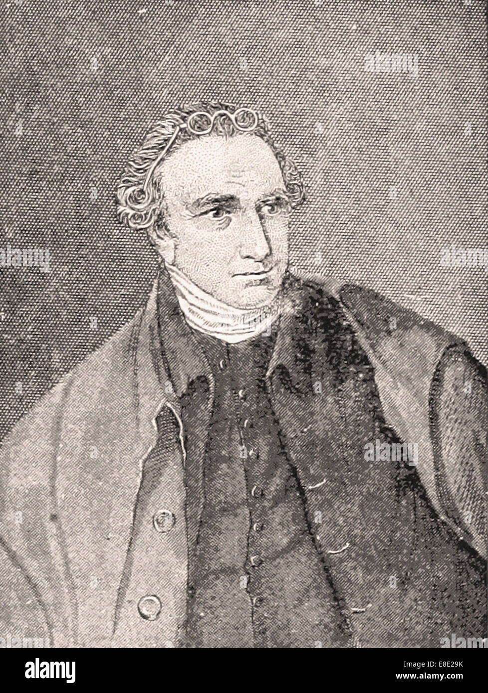 Portrait of Patrick Henry Engraving XIX th Century Stock Photo Alamy
