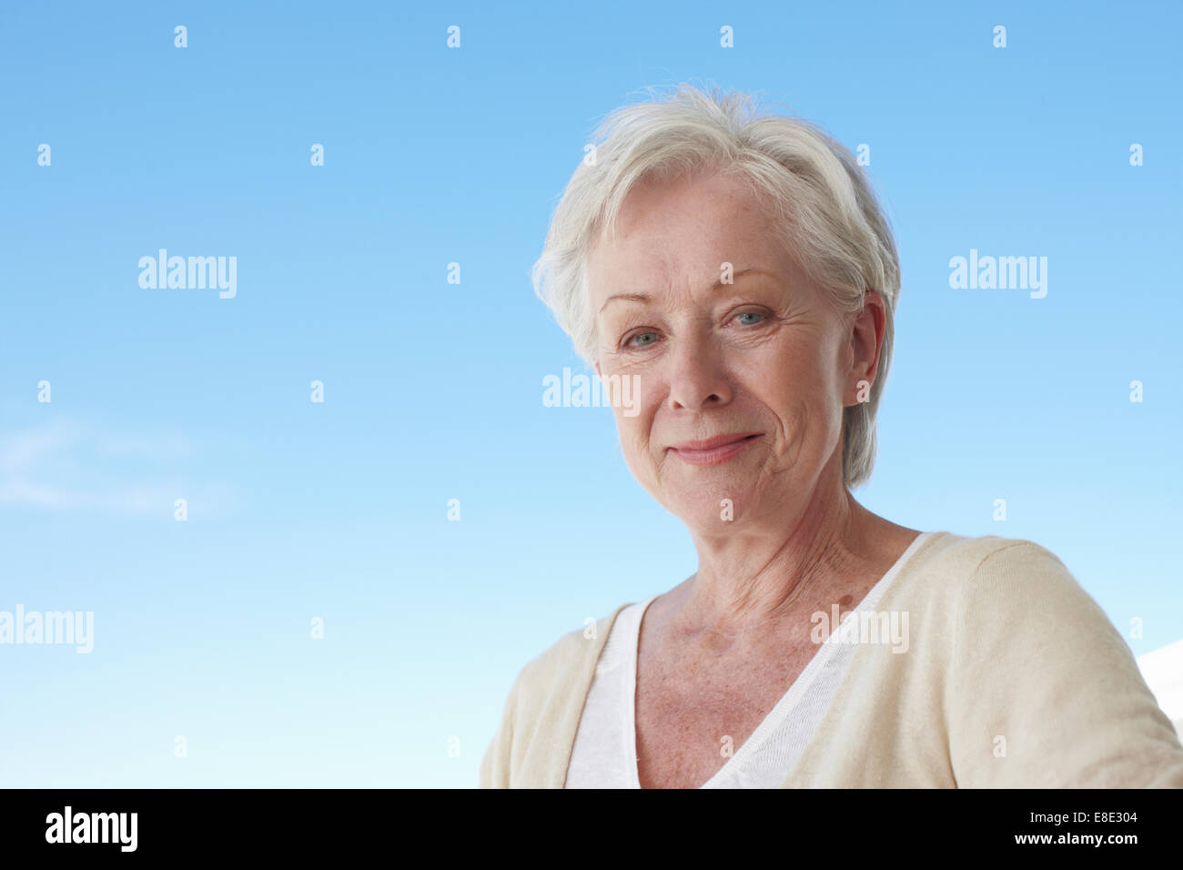 Skin Tanning Mature Woman High Resolution Stock Photography and Images ...