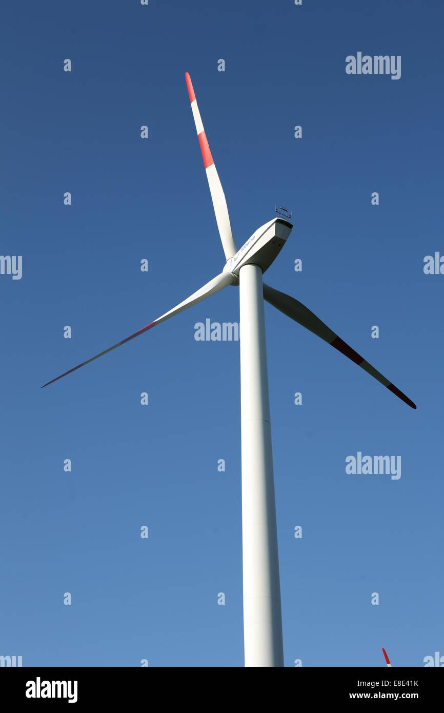 Stationary Wind Turbine Stock Photo