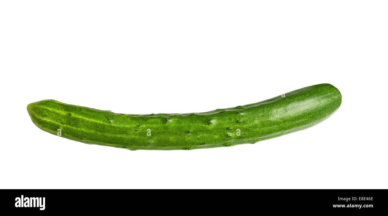 Fresh Cucumber  isolated on white background Stock Photo