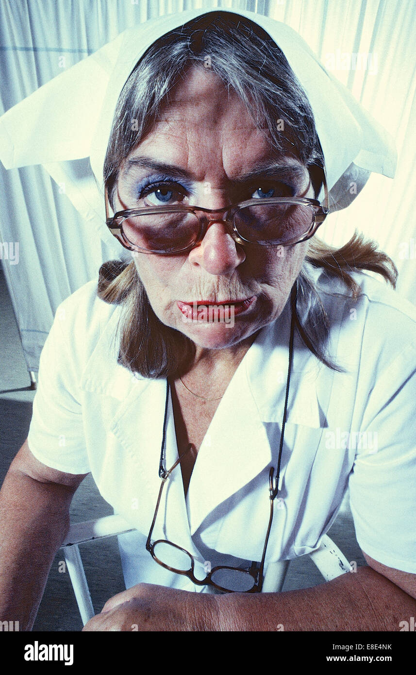 Hamburg, Germany, a nurse at Portraet Stock Photo