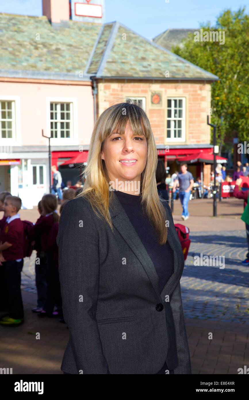 Lee Sherriff, Carlisle Labour's Prospective Parliamentary Candidate. Carlisle, Cumbria, England, United Kingdom. Stock Photo