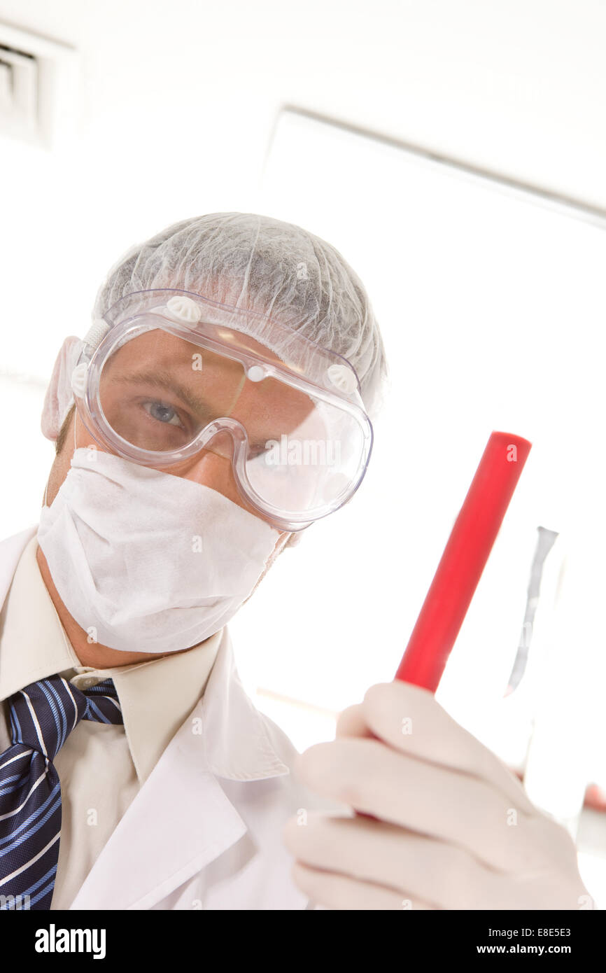 Young, confident scientist Stock Photo