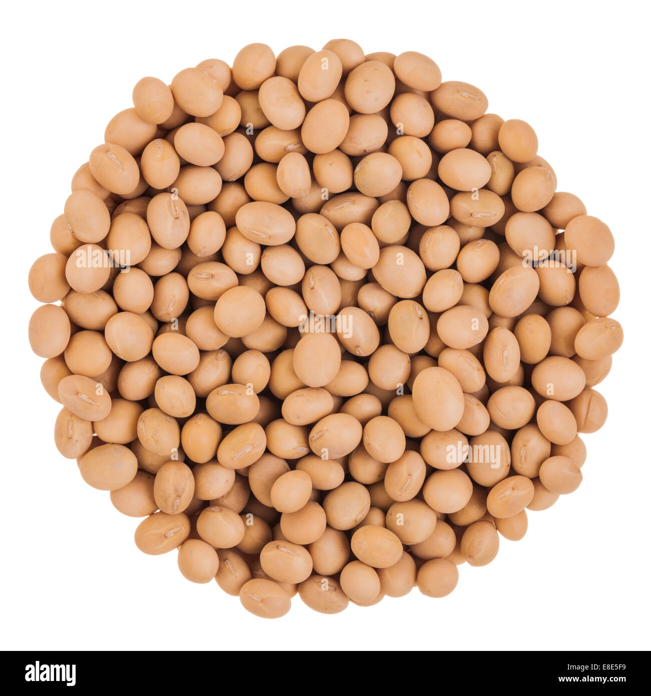 Extreme Closeup Macro Perfect Circle texture of Peas Stock Photo