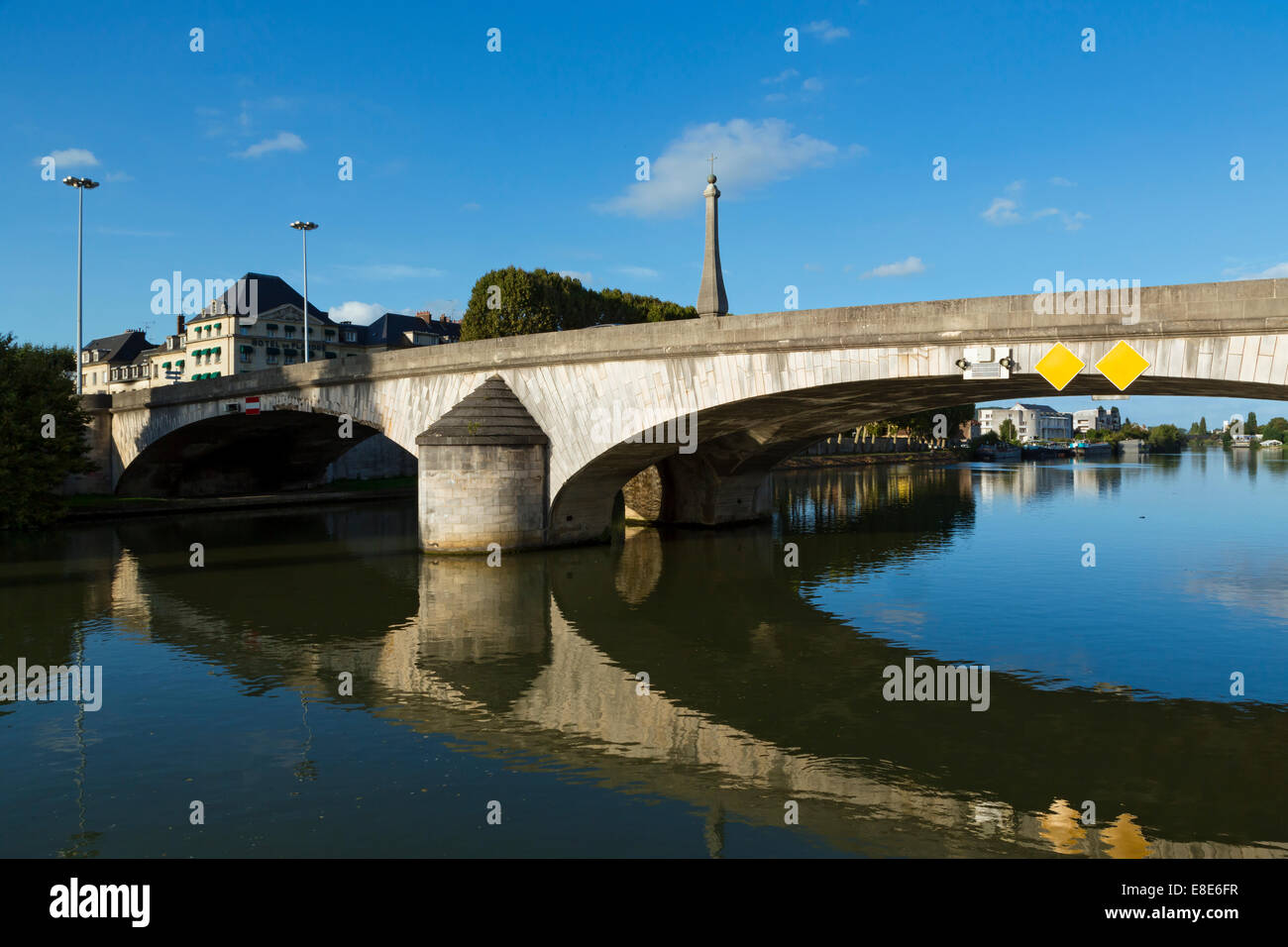 The River Oise, Compiegne, Picardy, France Stock Photo