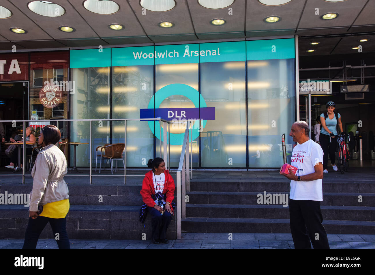 Woolwich Arsenal DLR station London England United Kingdom UK Stock Photo