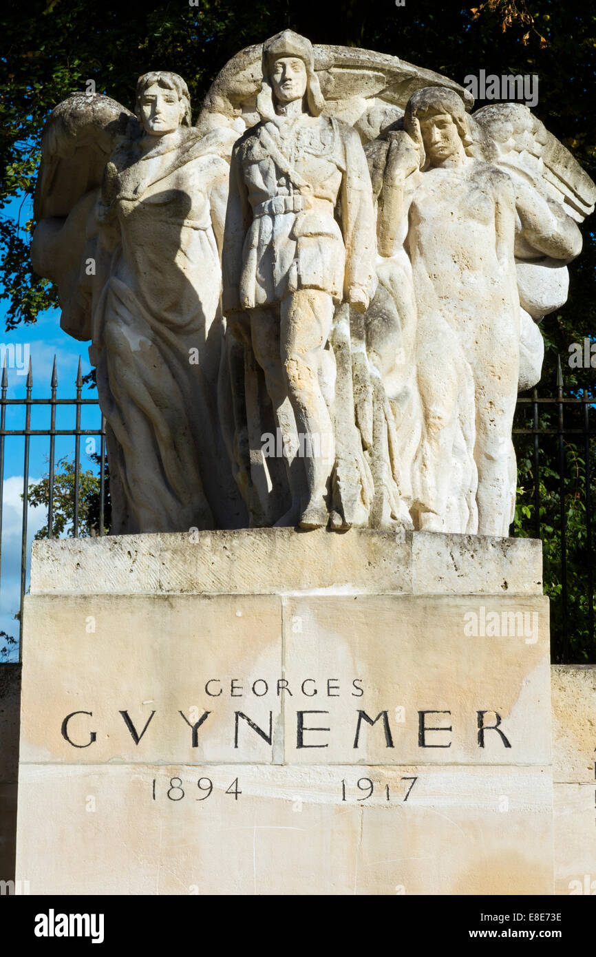 Georges Guynemer's Memorial, Compiegne,Oise,France Stock Photo - Alamy