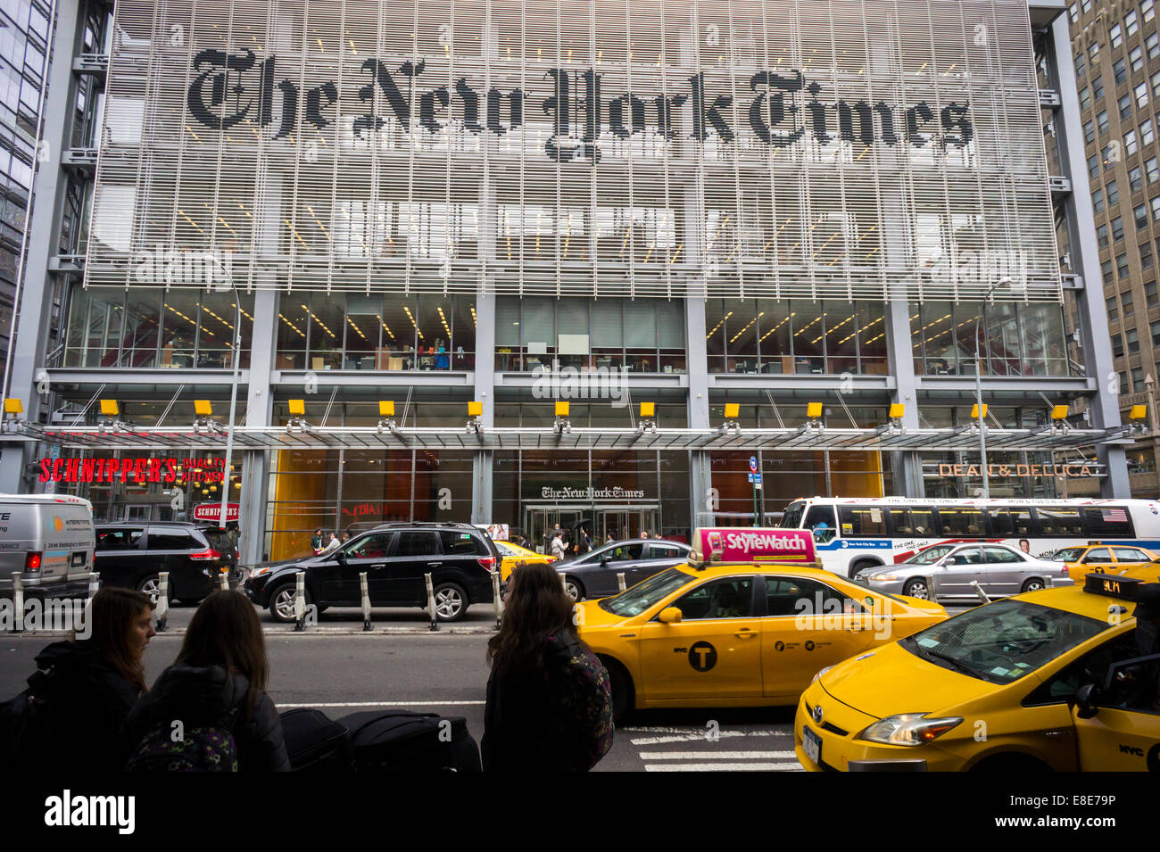 The offices of the the New York Times media empire in Midtown in New