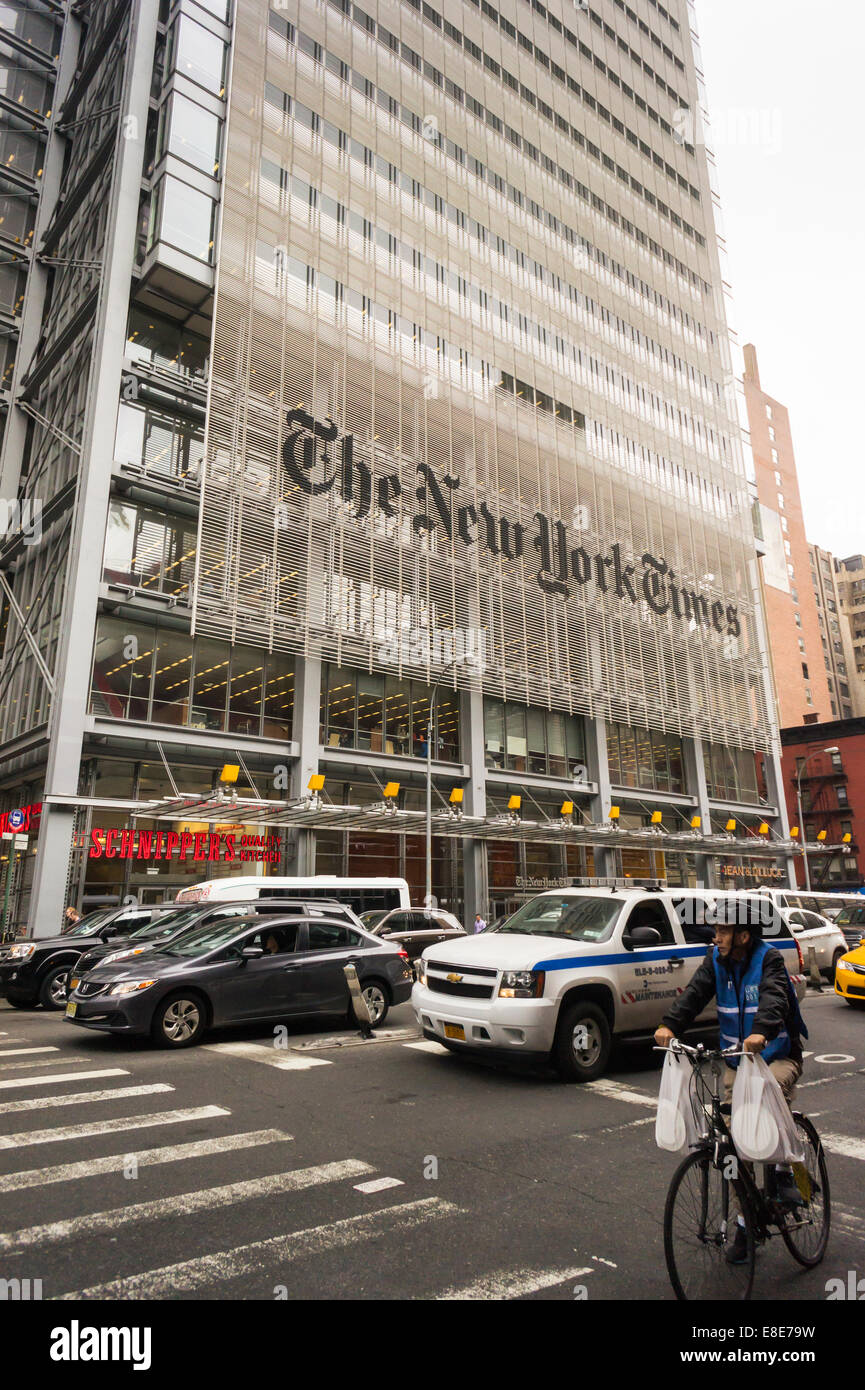 The offices of the the New York Times media empire in Midtown in New