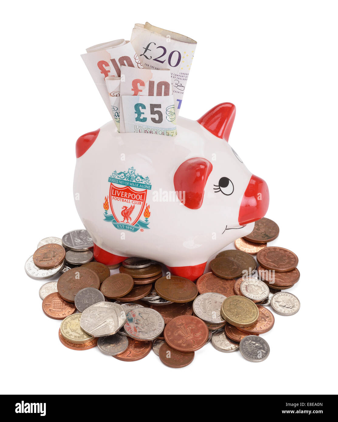 Liverpool Football Club piggy bank Stock Photo