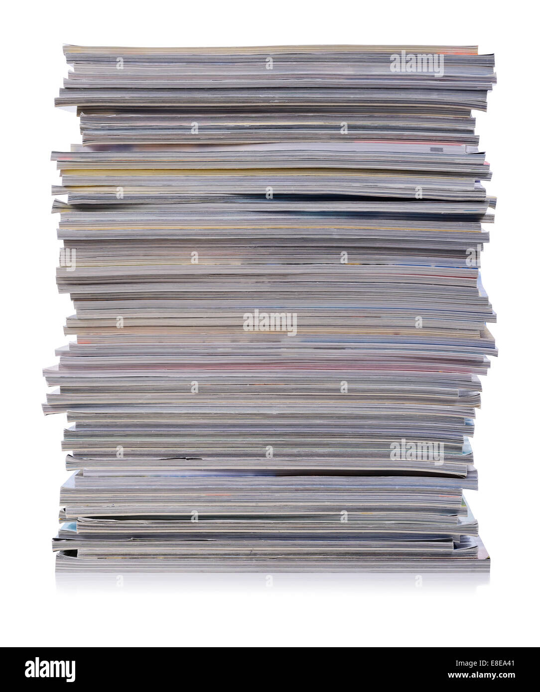 Big pile of magazines Stock Photo